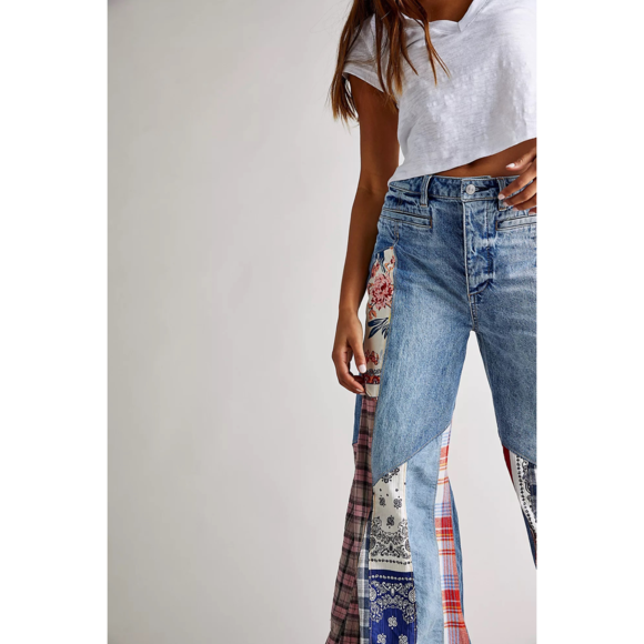 free people bandana jeans